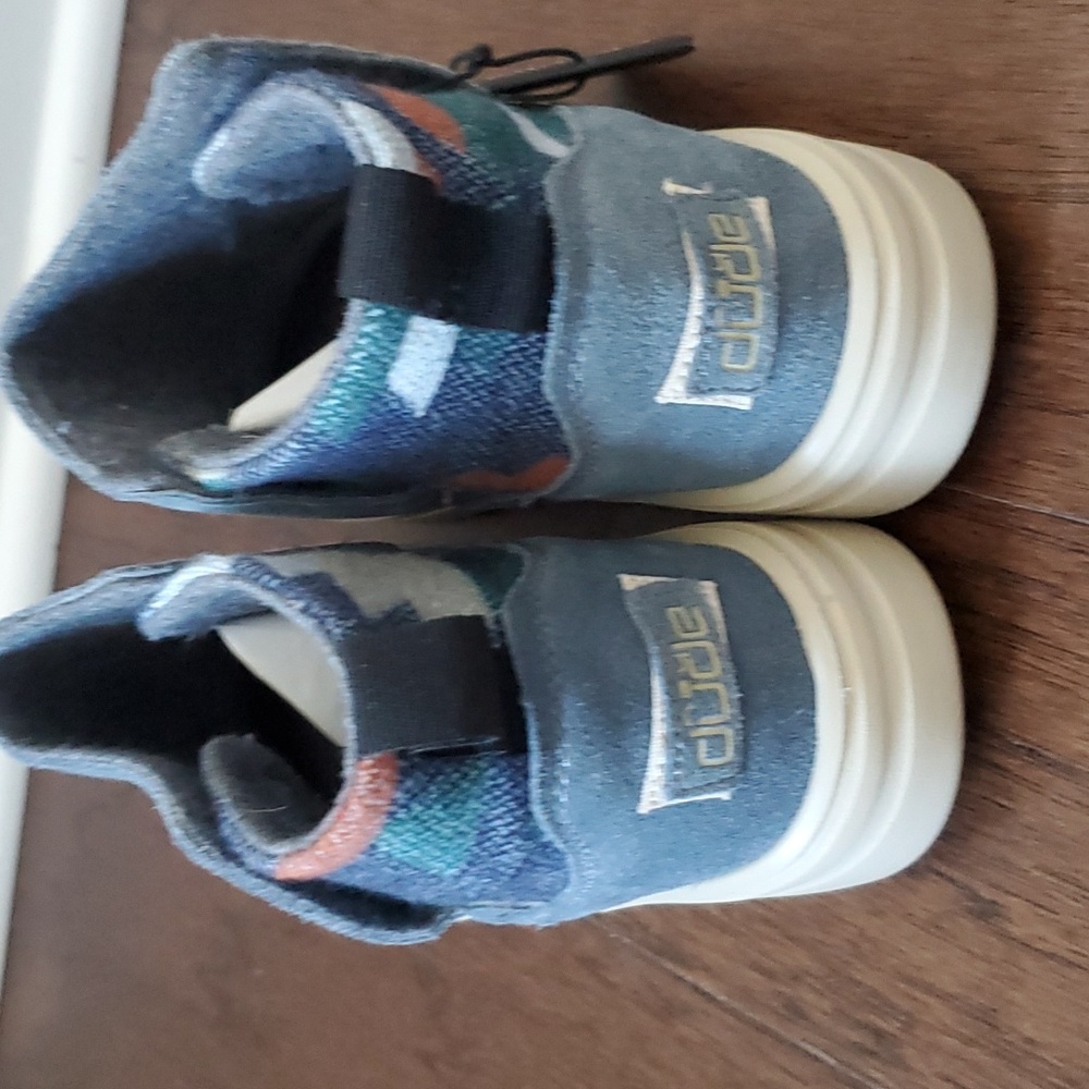 RARE HEY DUDE MEL  SUEDE ORION BLUE - Picture 7 of 9